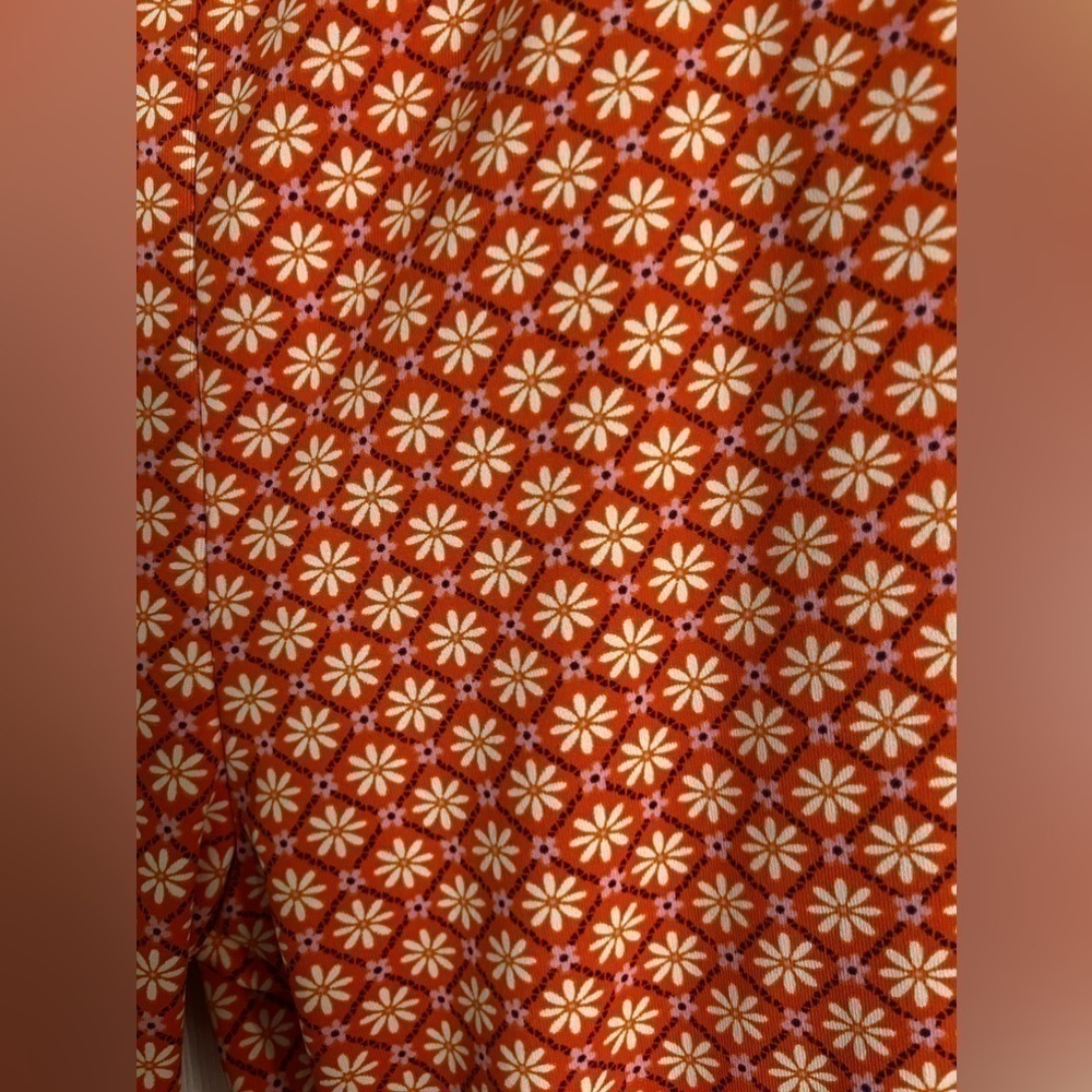 Wild Fable Orange Patterned Flare Pants - Picture 8 of 12